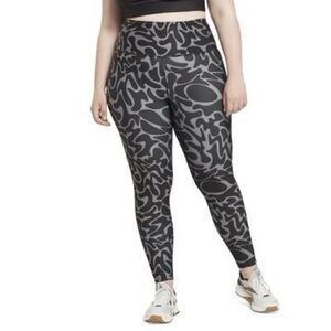 Reebok Workout Ready Plus Size Printed Leggings - Women's Size 4X